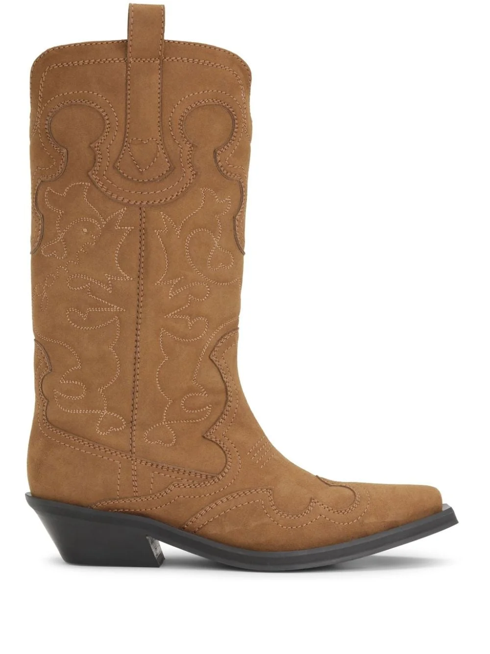 40mm suede-effect Western boots - 1