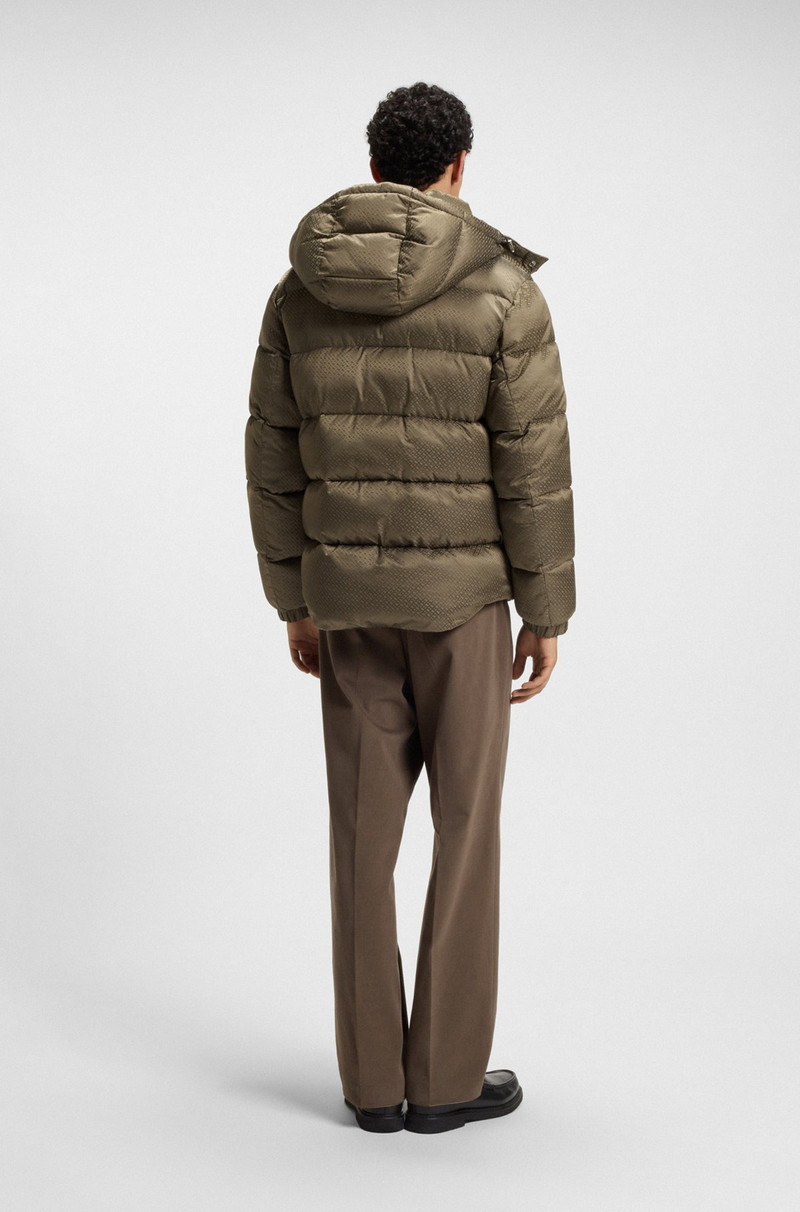 WATER-REPELLENT JACKET WITH MONOGRAM JACQUARD 4