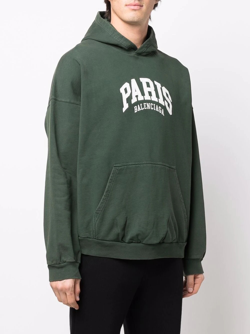 Paris logo-print pullover hoodie - 3