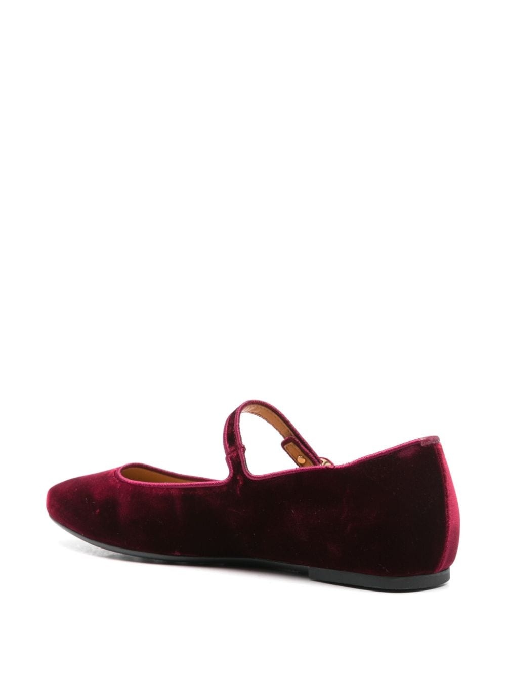 velvet ballet flats - 3