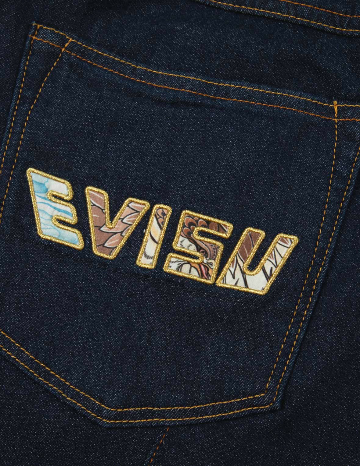 EAGLE PRINTED POCKET DENIM JOGGERS - 11