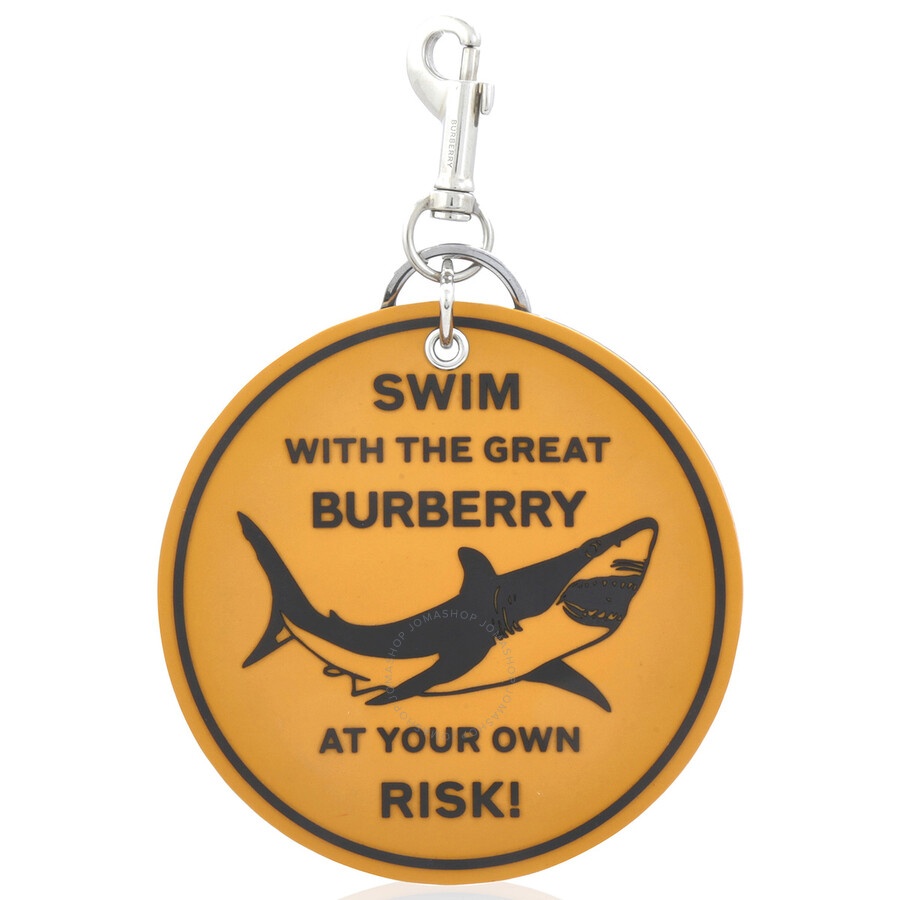 Burberry Burberry Men's Orange Shark Key Ring REVERSIBLE