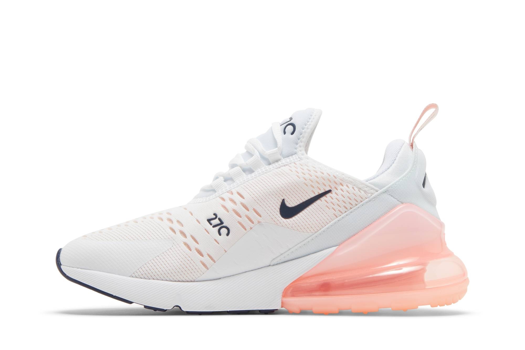Nike Wmns Air Max 270 'White Bleached Coral' goat REVERSIBLE