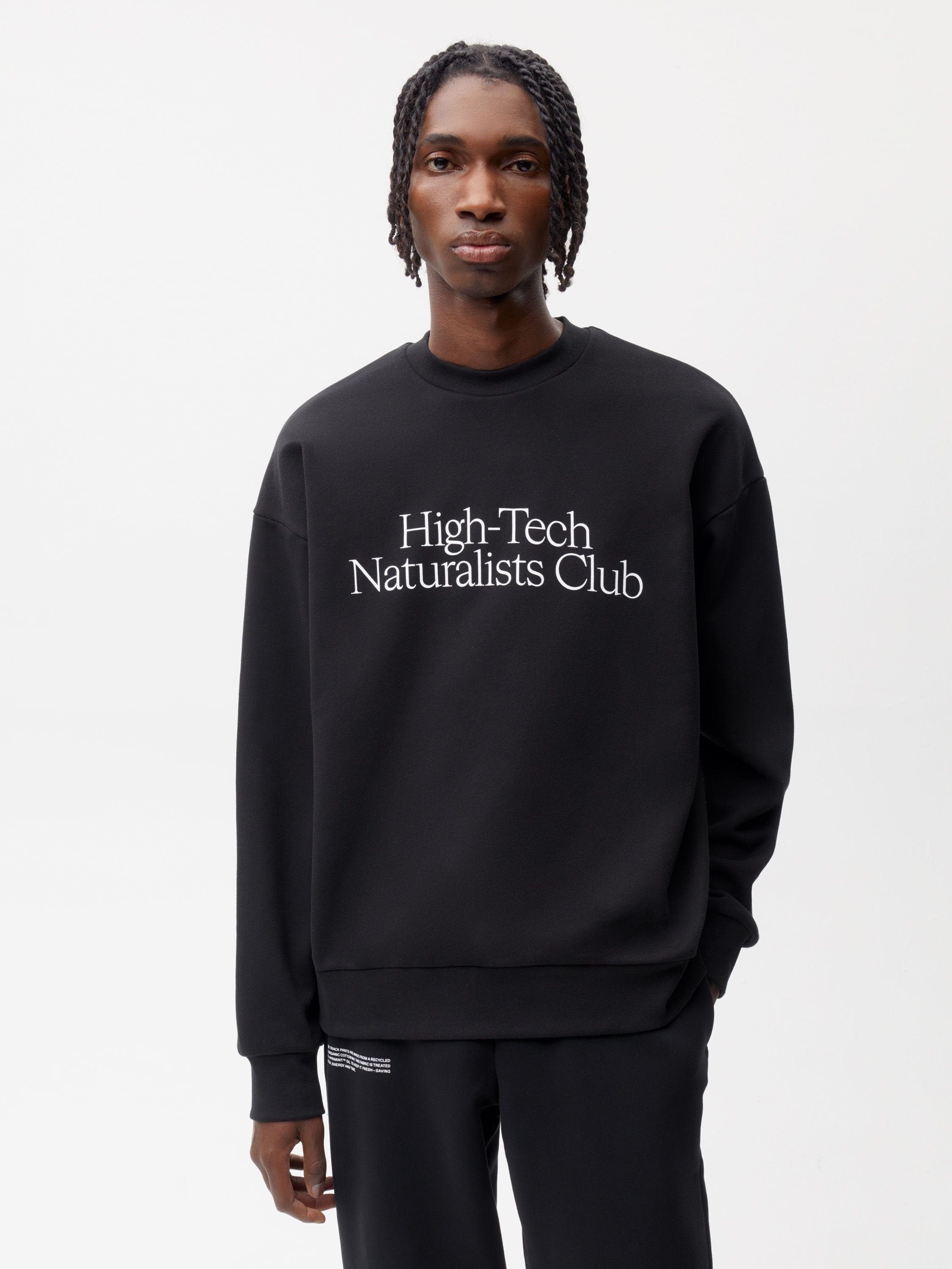 Mens High-Tech Naturalists Club Sweatshirt - Black - 2