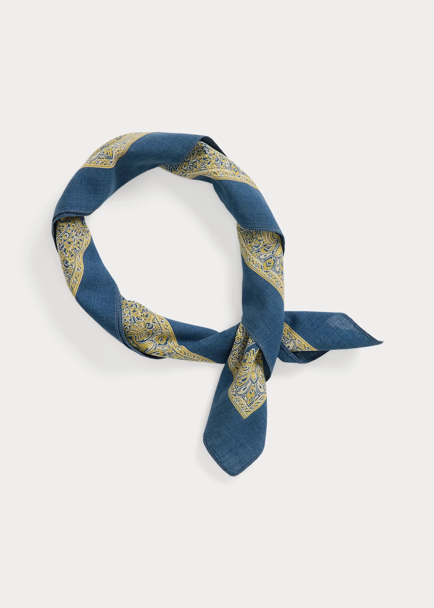 Logo Indigo Cotton Bandanna - 2