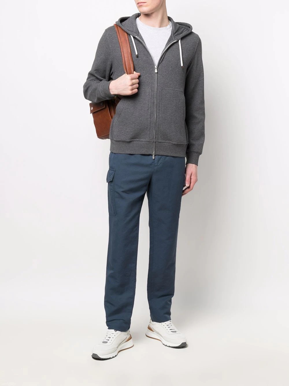 low-rise straight-leg chinos - 2