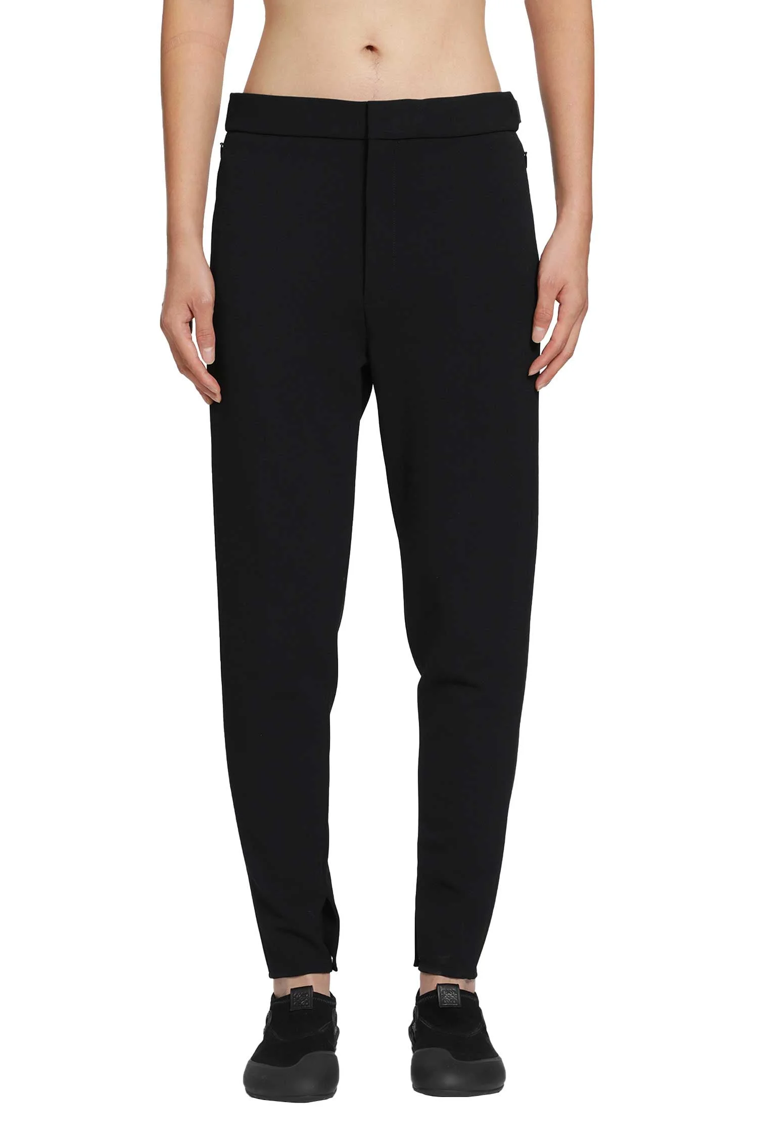 Stretch Wool Blend Trousers - 1