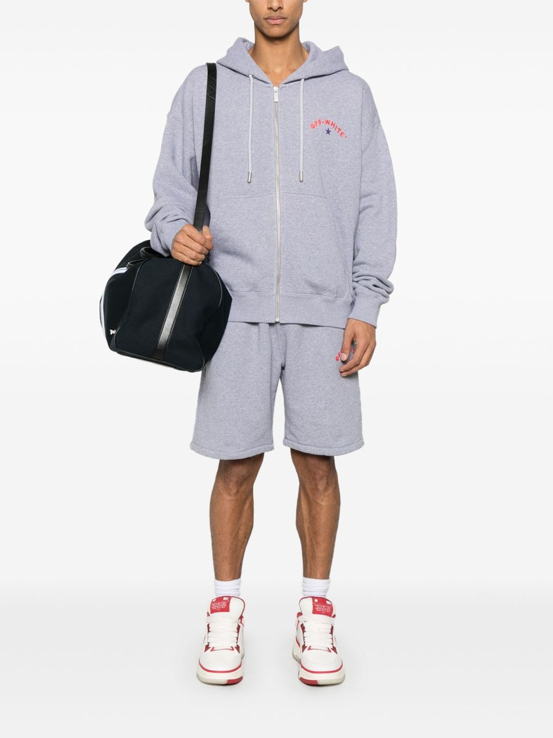 Off-White logo-print hoodie outlook