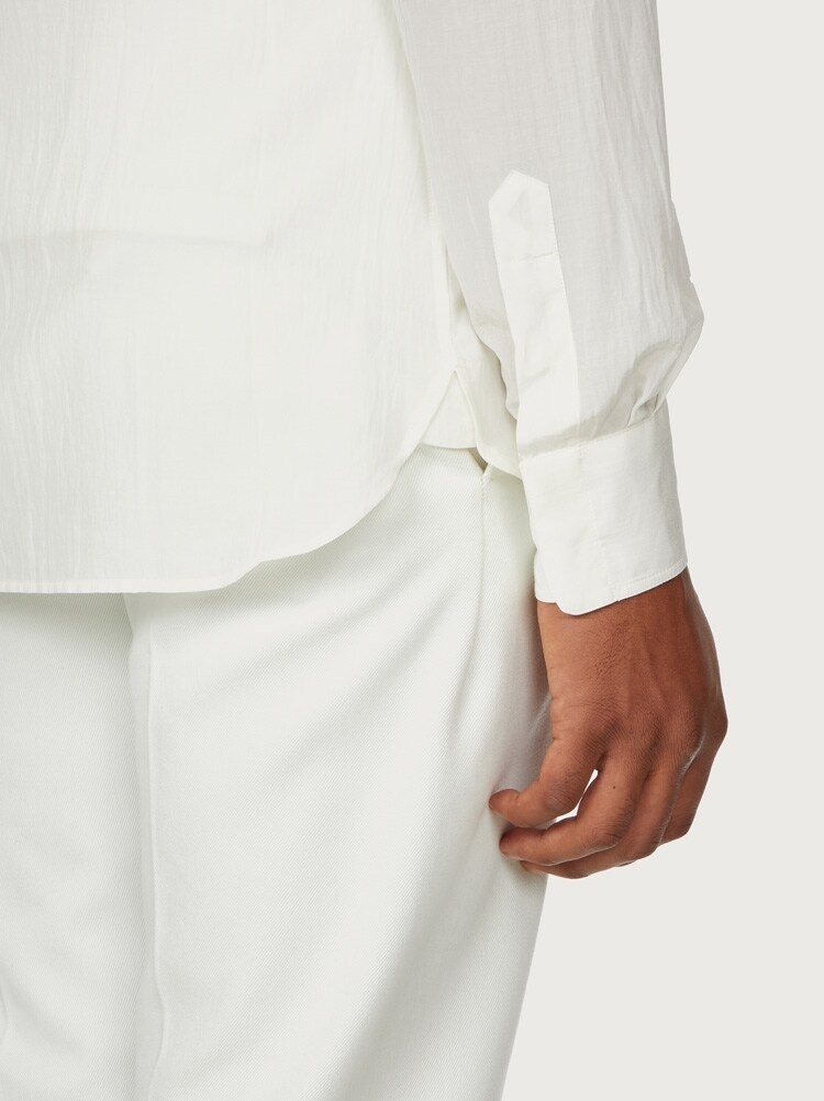 COTTON AND SILK SHIRT - 5
