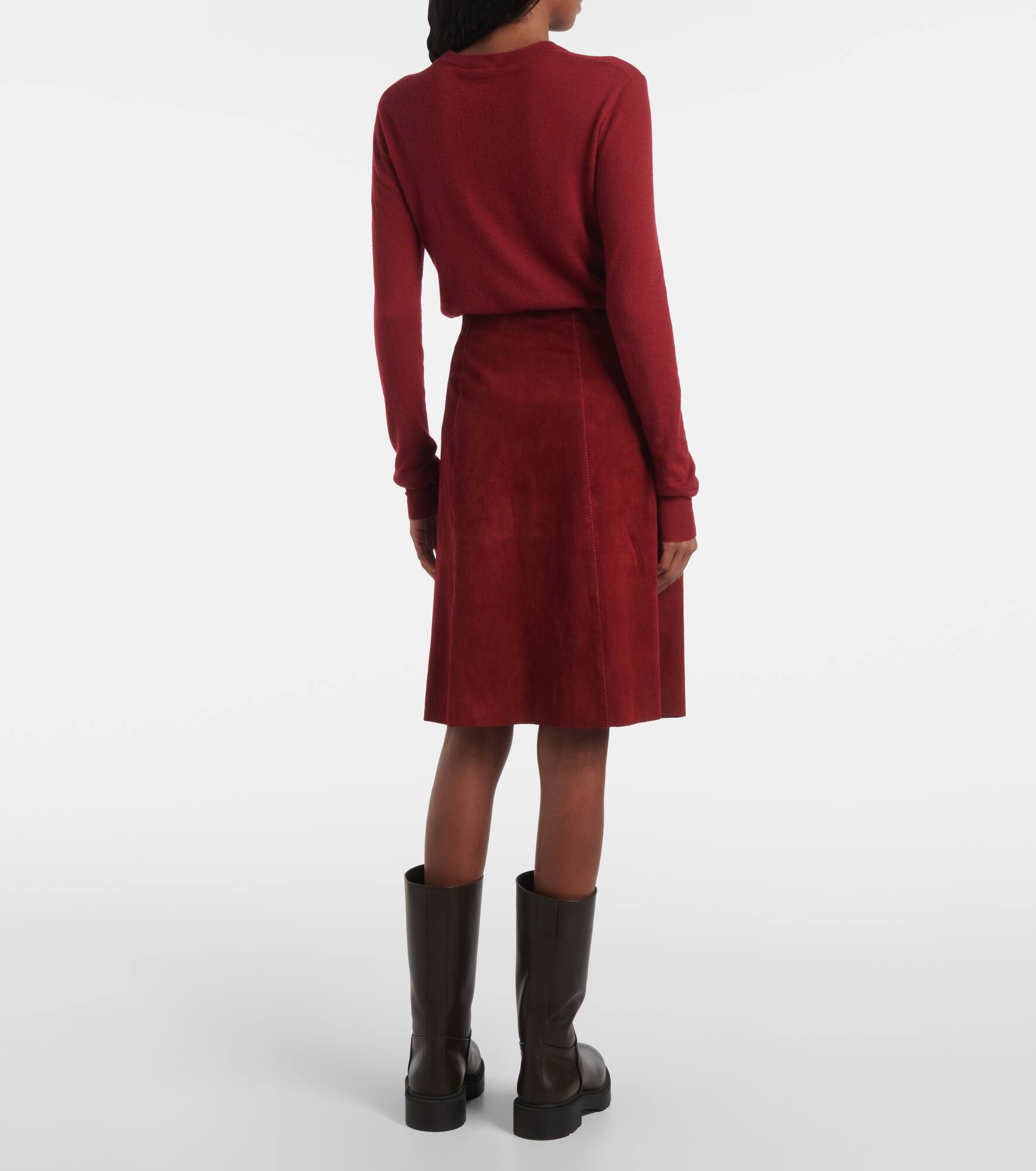 Suede midi skirt - 3