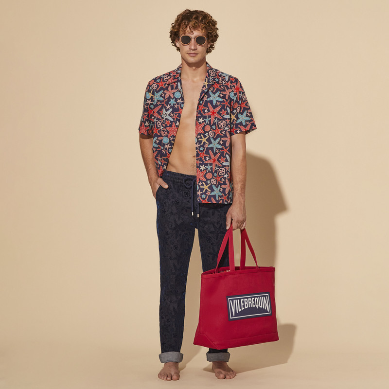 Men Denim Jogger Pants Flocked Starlettes 5