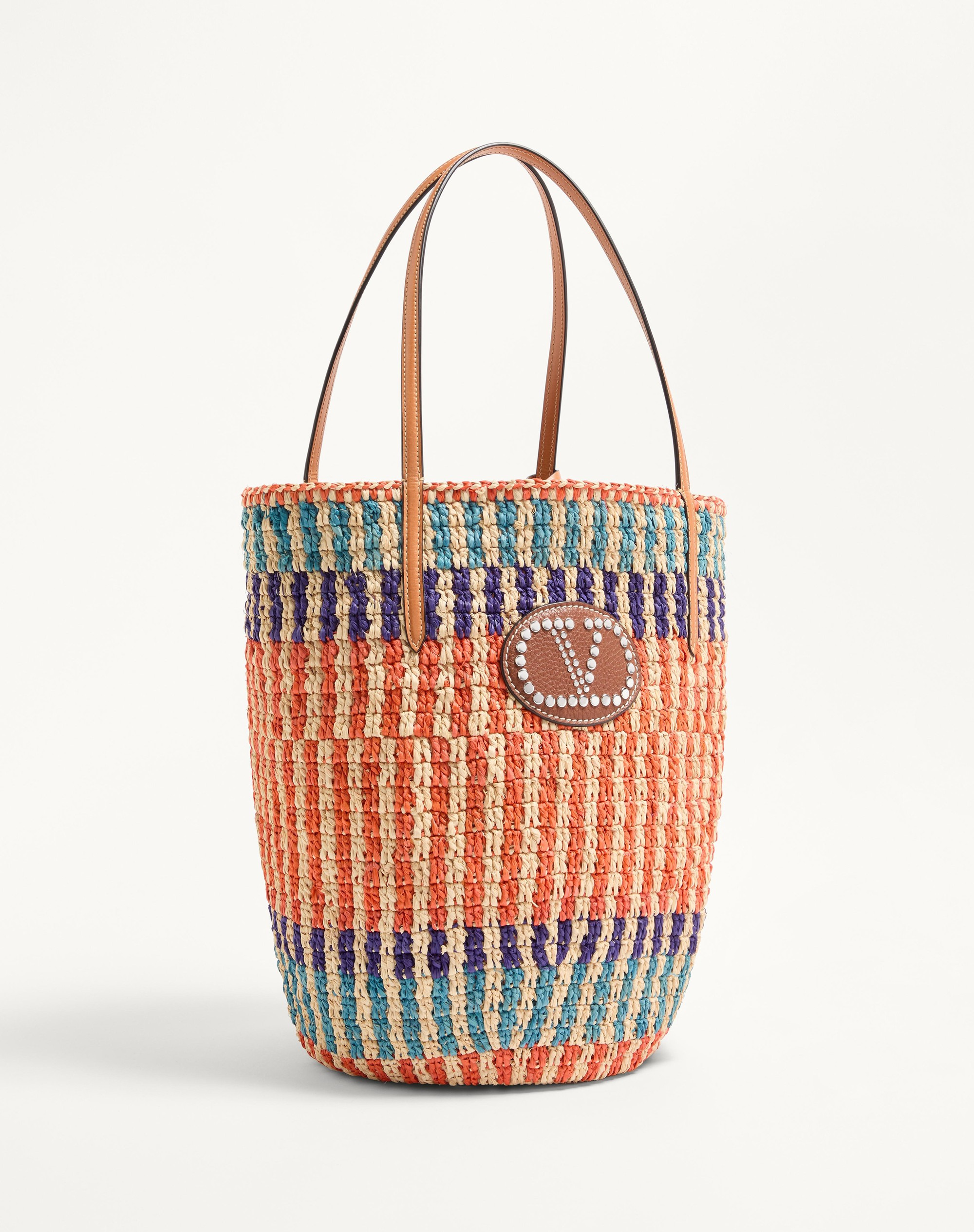 VALENTINO GARAVANI RAFFIA SHOPPING BAG - 3