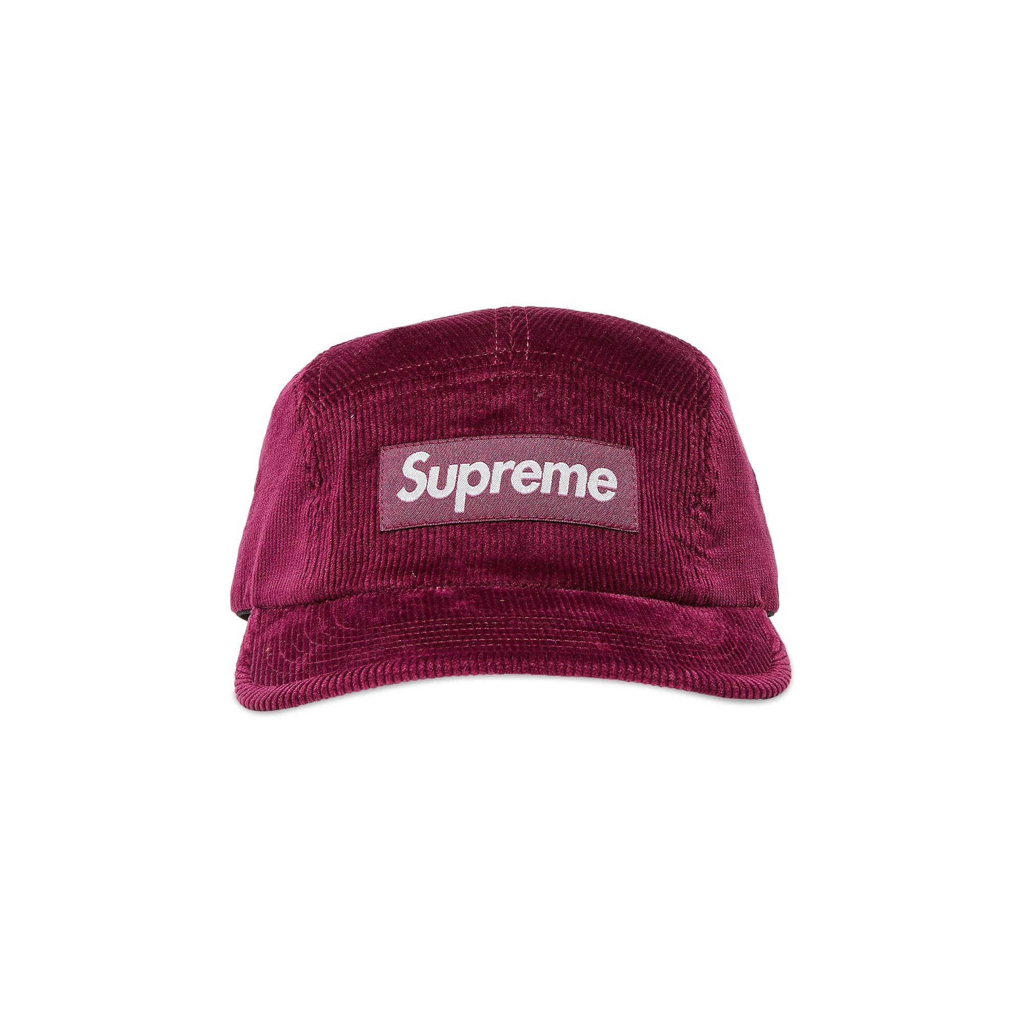 Supreme Corduroy Camp Cap 'Magenta' - 1