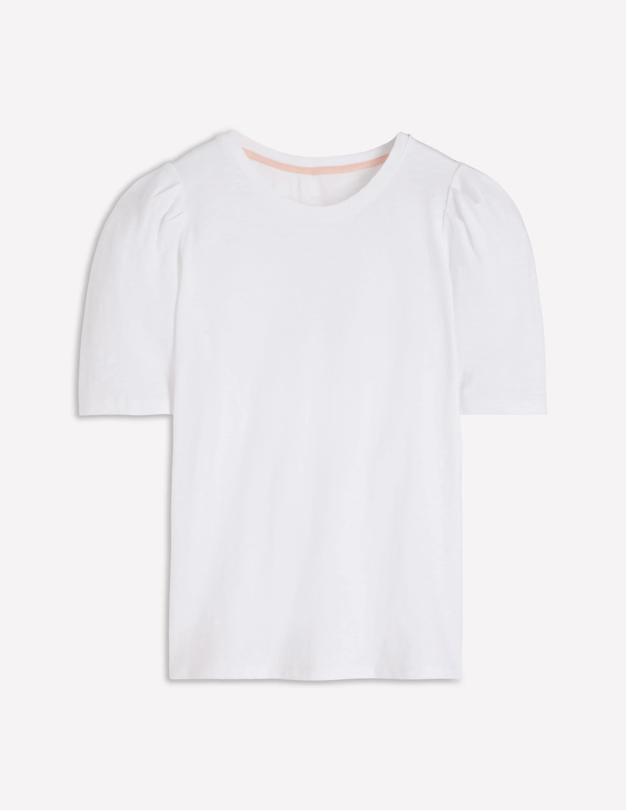 Sophie Puff Sleeve T-shirt-White - 1