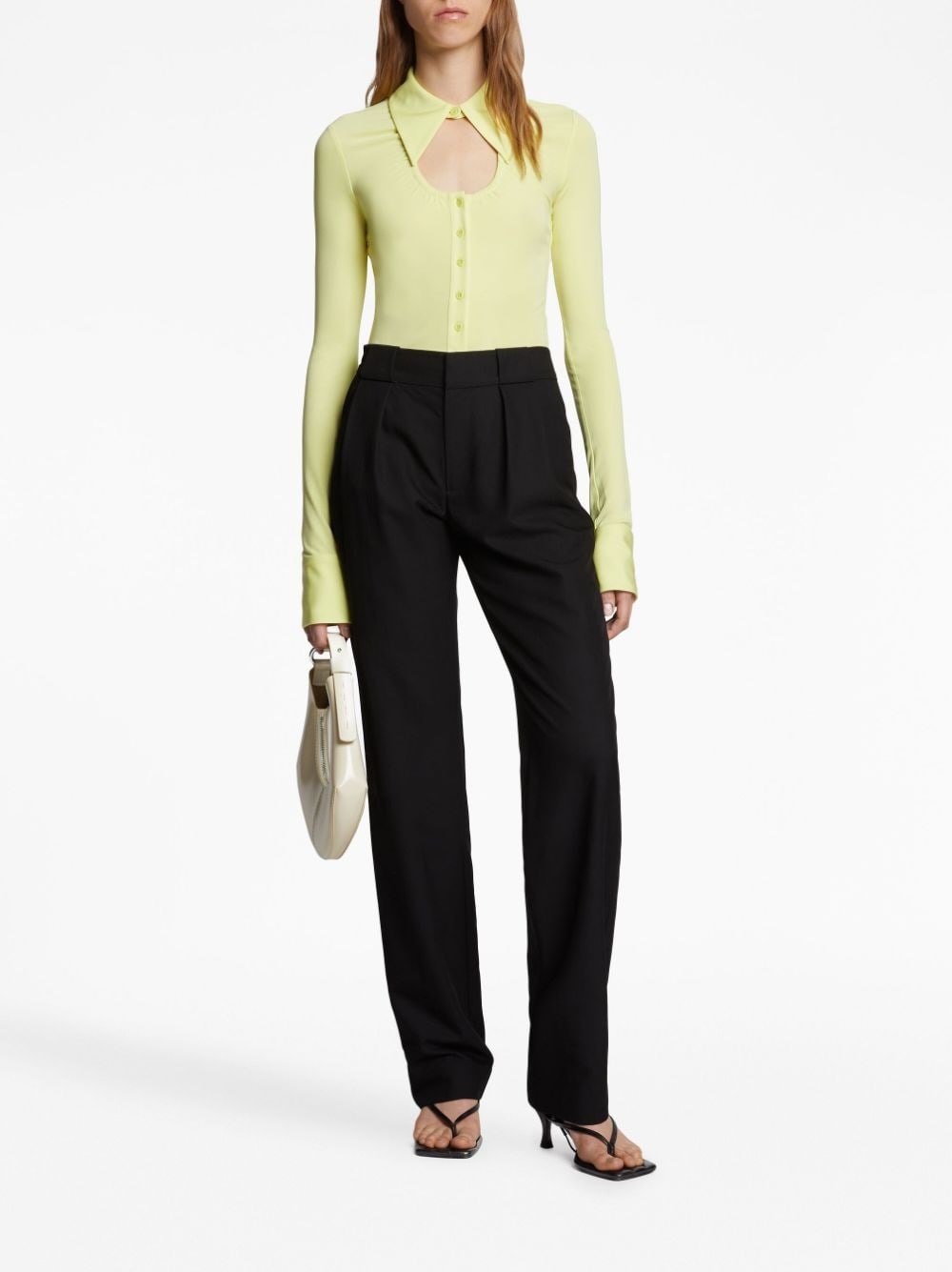 pleat-detail tailored trousers - 2