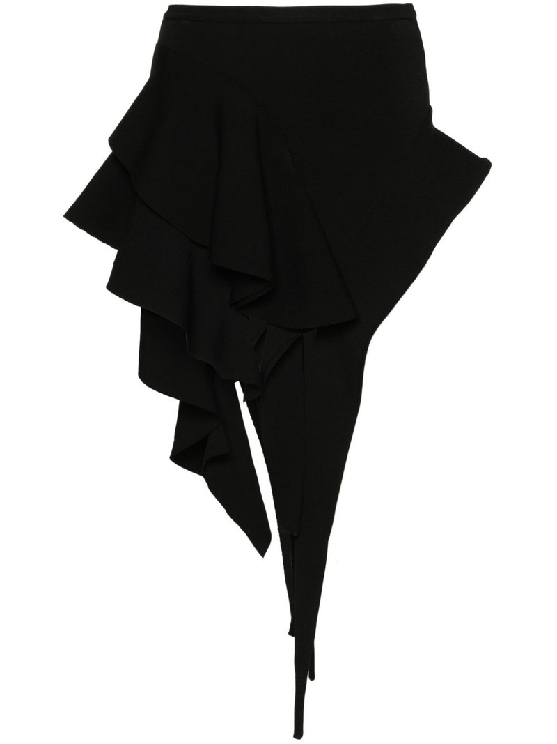 asymmetric knitted mini skirt 1