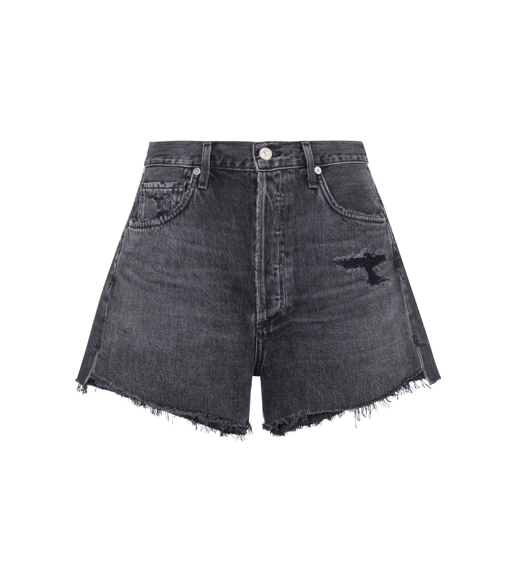Marlow high-rise denim shorts - 1