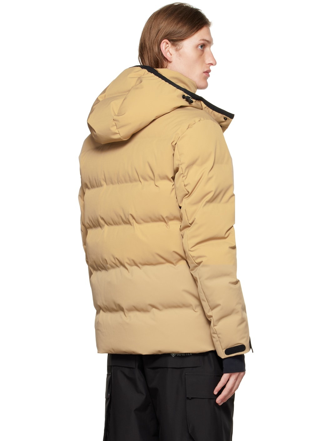 Beige Patch Down Jacket - 3