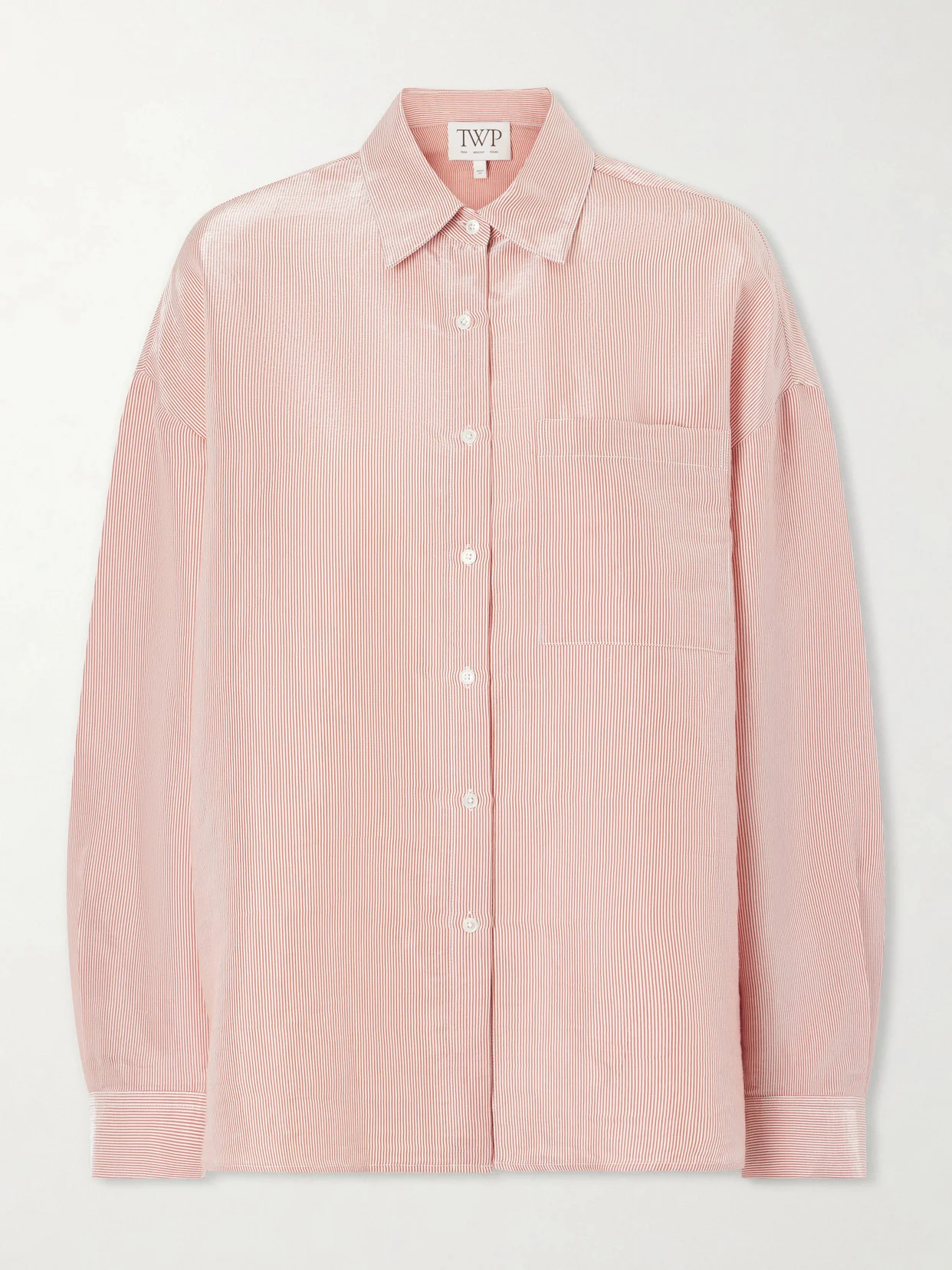 Something Borrowed Striped Cotton-organza Shirt - 1