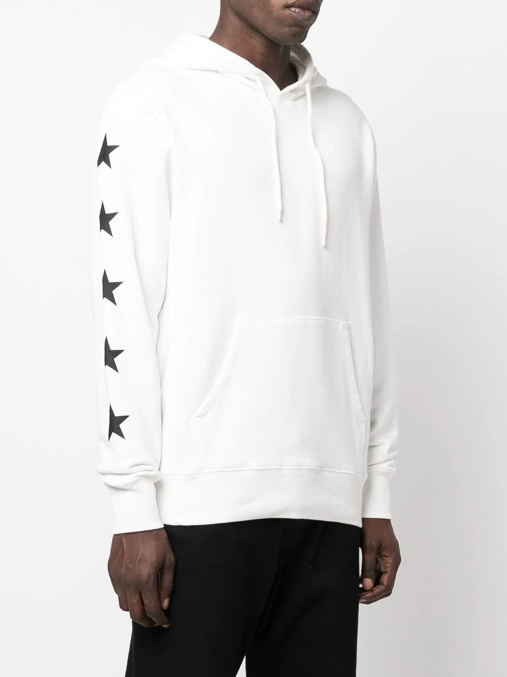 star-print pullover hoodie - 3