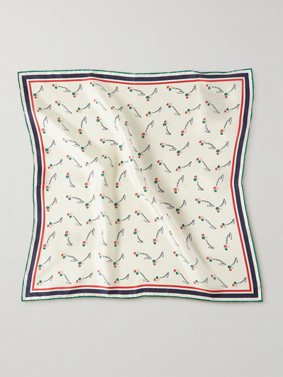 GUCCI Printed Silk-Twill Pocket Square outlook