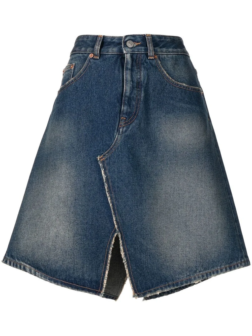 A-line denim skirt - 1