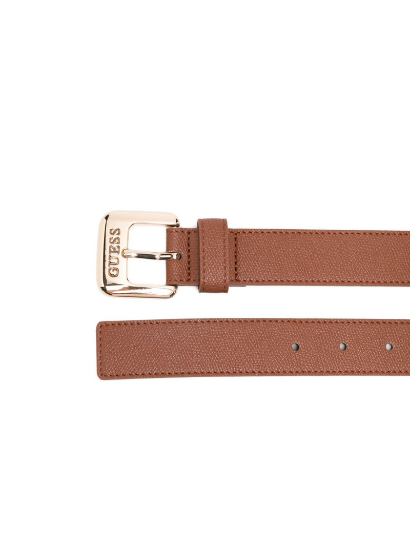 GUESS USA logo-buckle leather belt outlook