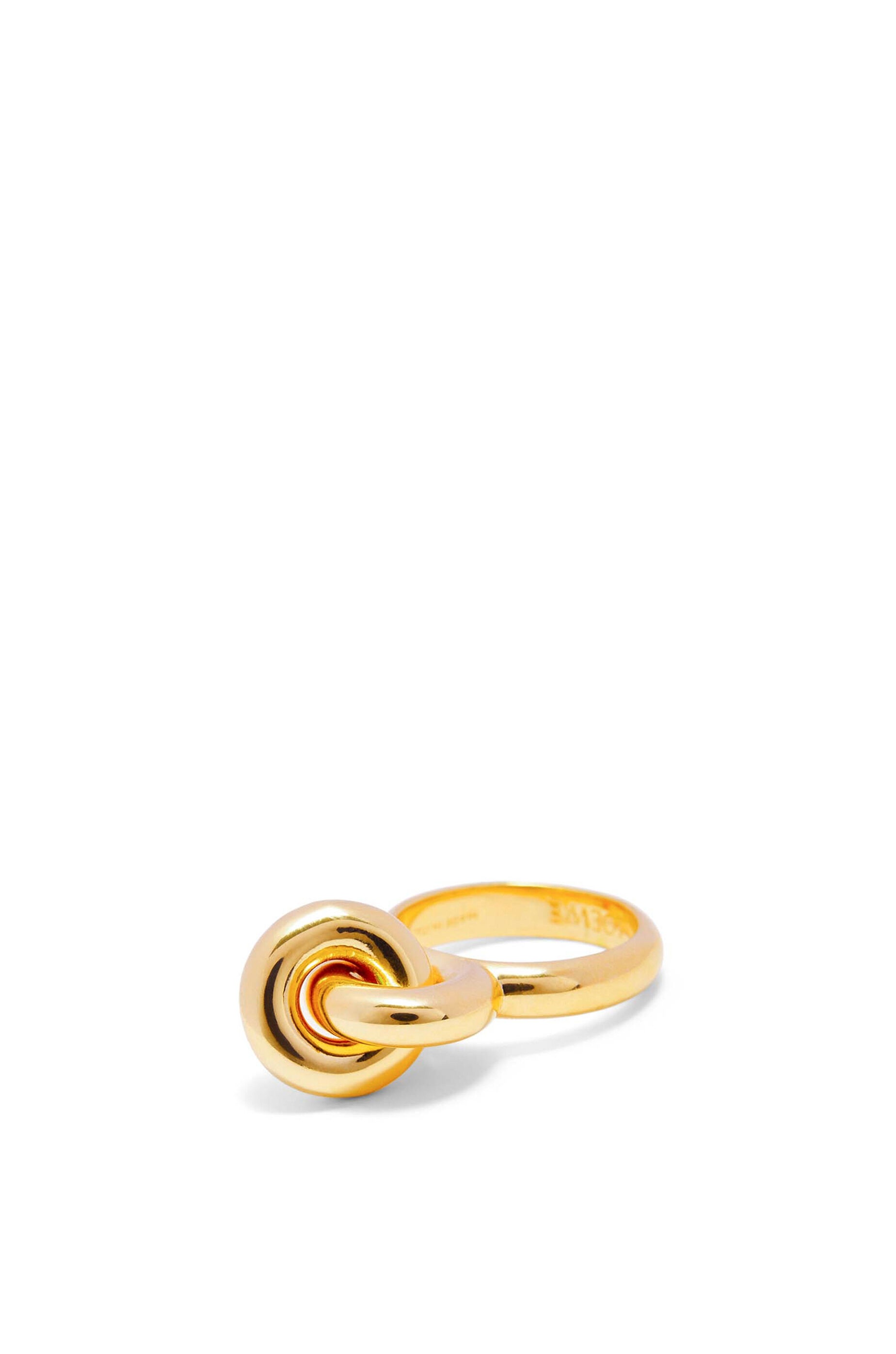 Donut link ring in sterling silver - 1