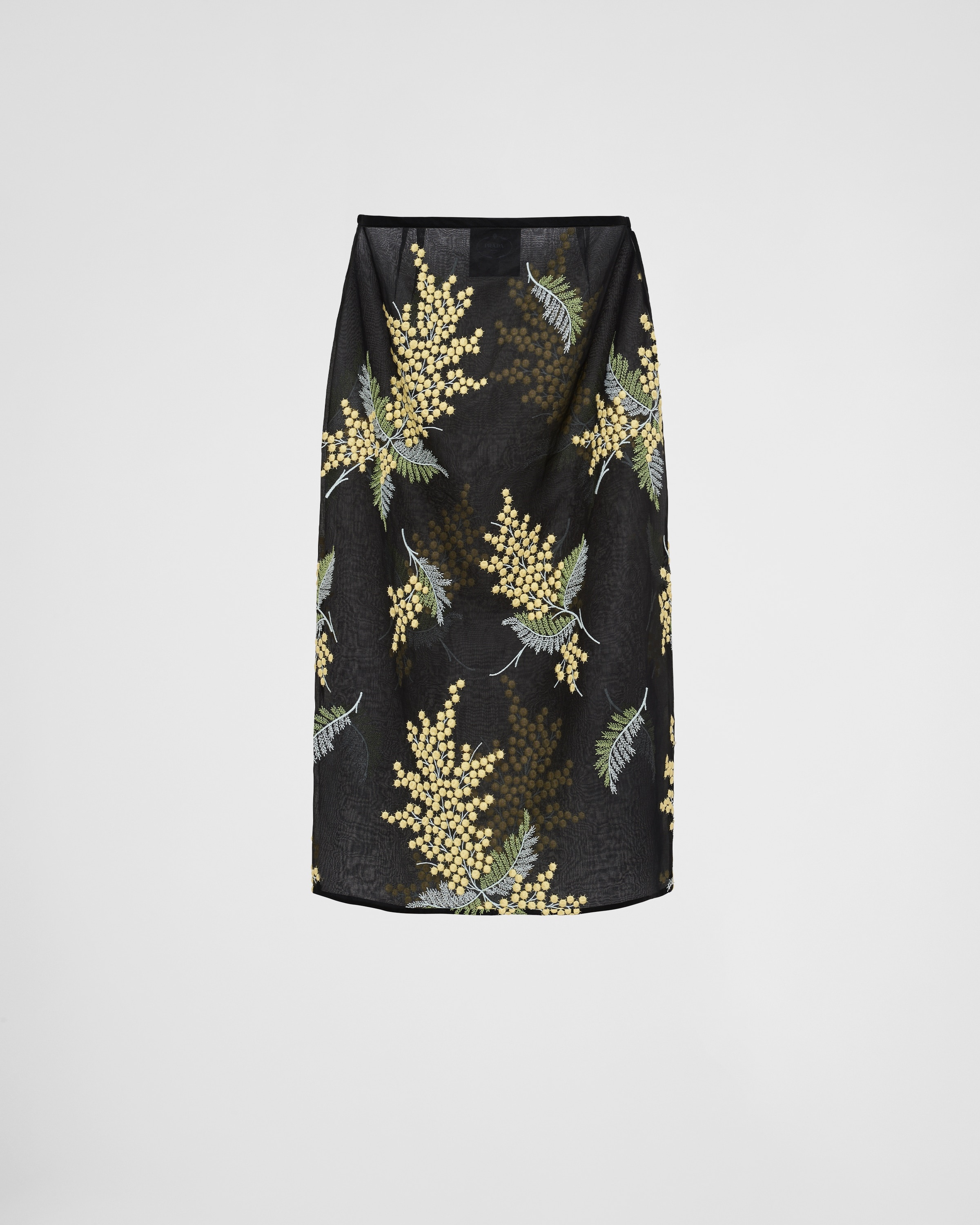 Embroidered organza midi-skirt - 1