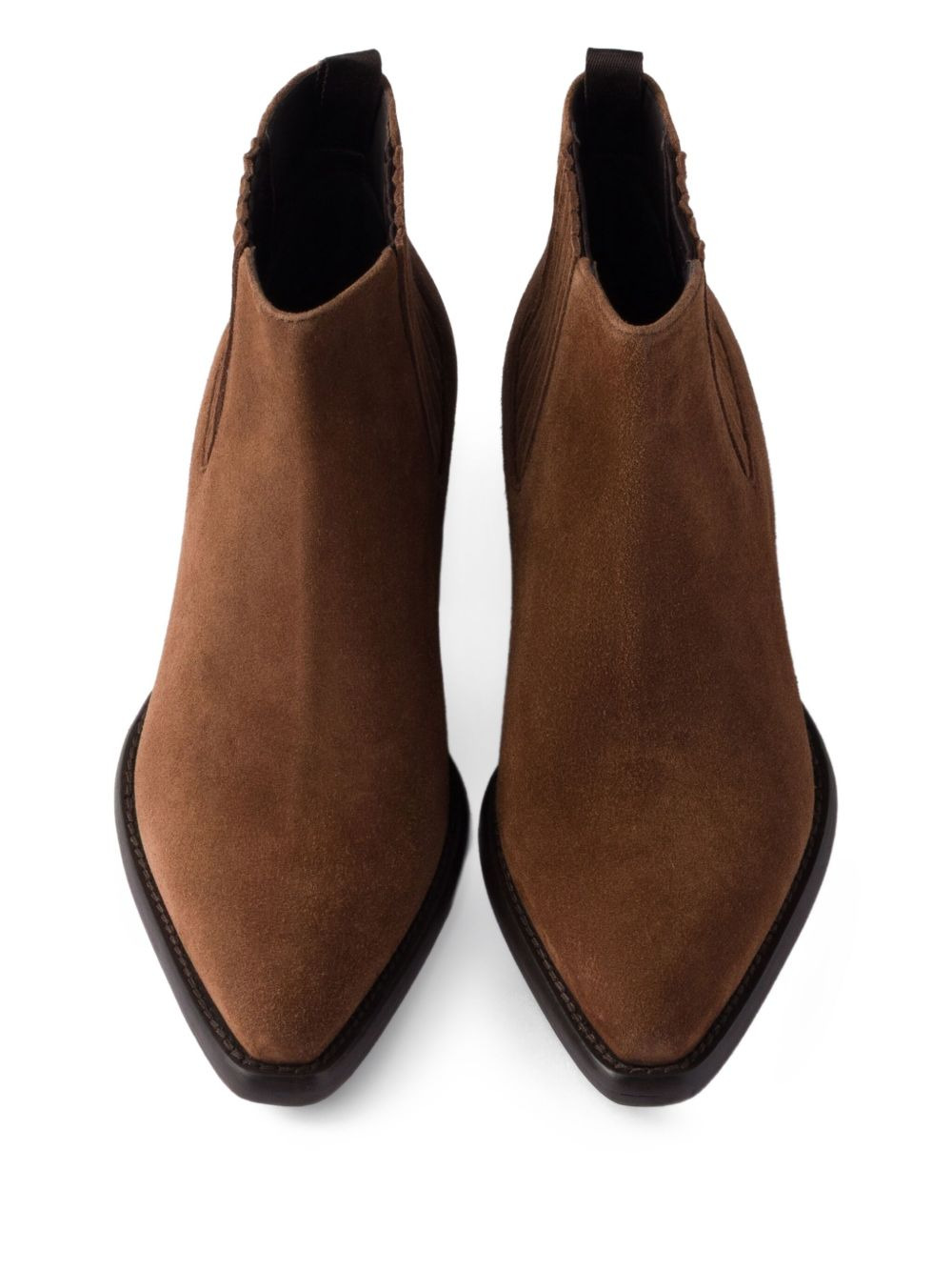 elastic-gusset pointed-toe boots - 3