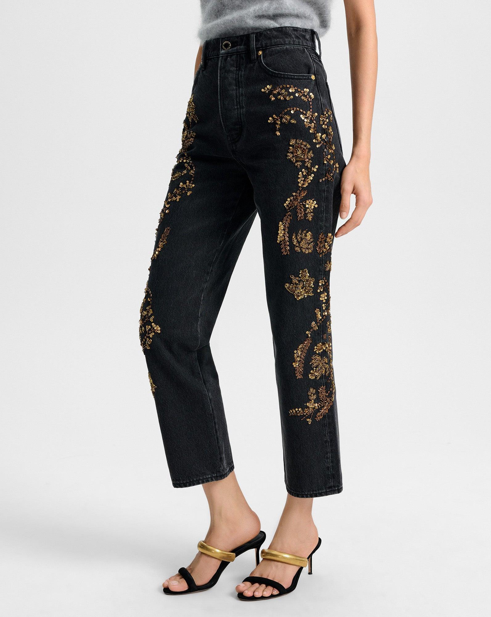 DANIELA EMBELLISHED STRAIGHT-LEG JEAN - 3