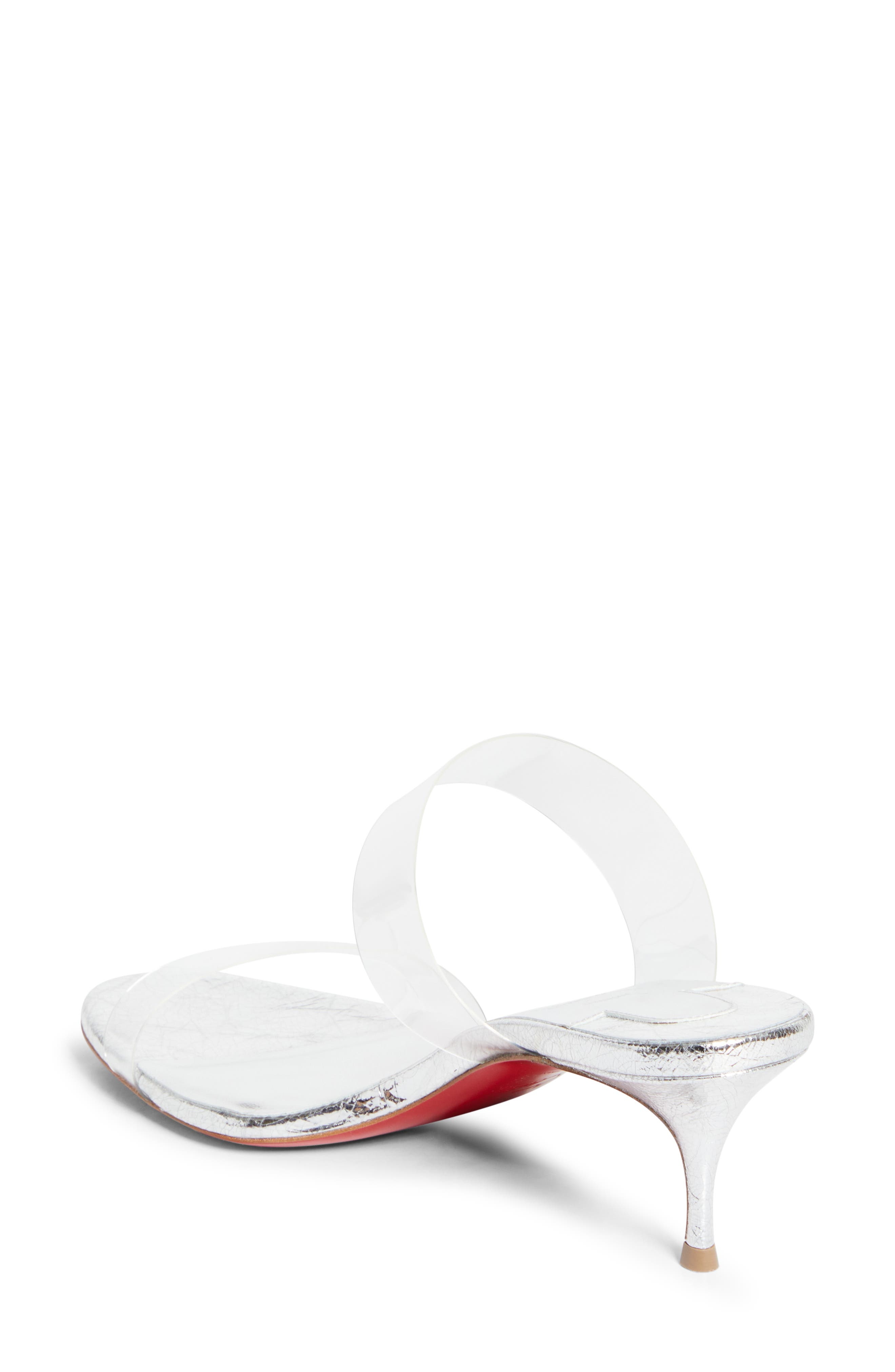 Christian Louboutin Just Nothing Sandal in Silver/Lin Silver at Nordstrom - 2