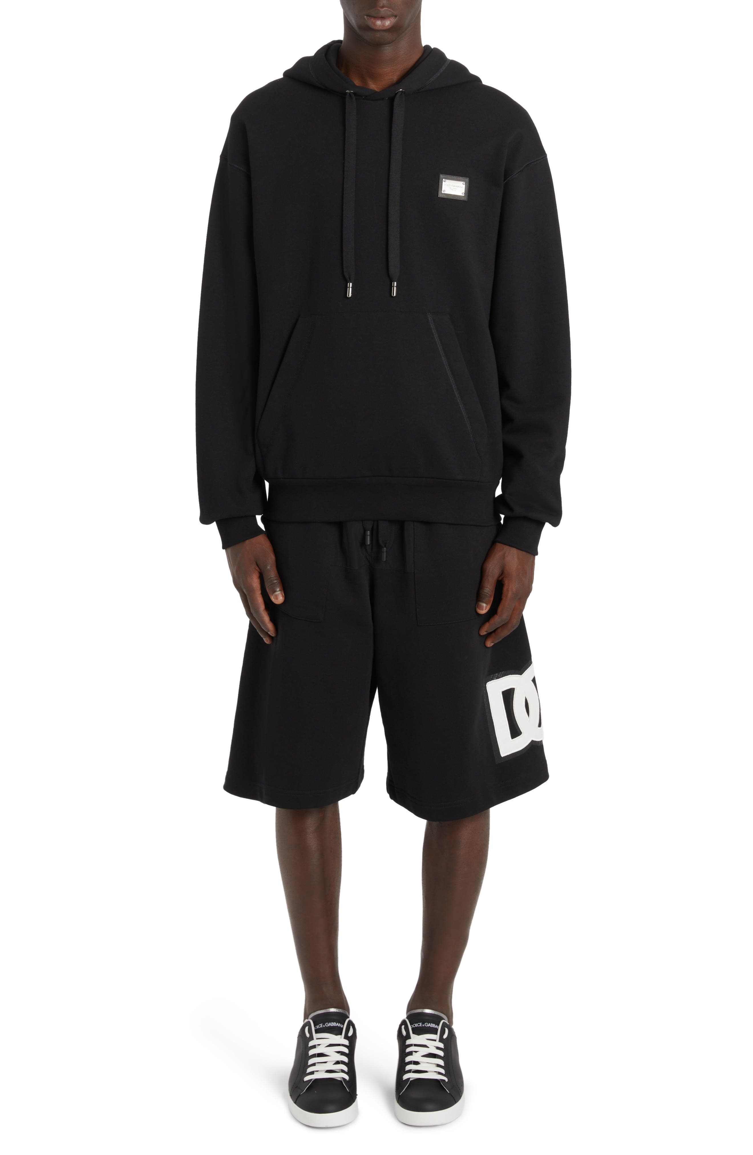 Logo Plate Cotton Hoodie - 7