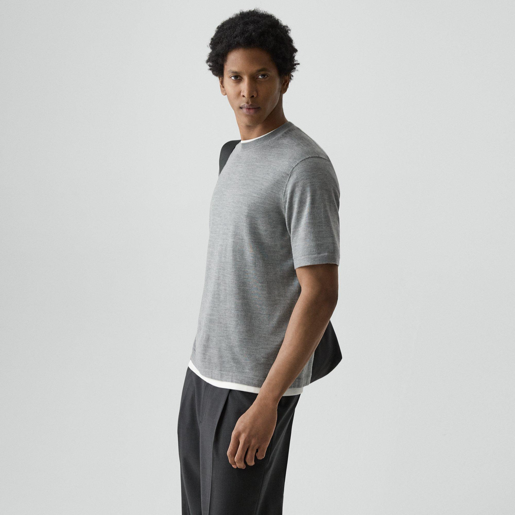 Relaxed Sweater Tee in Regal Wool - 3