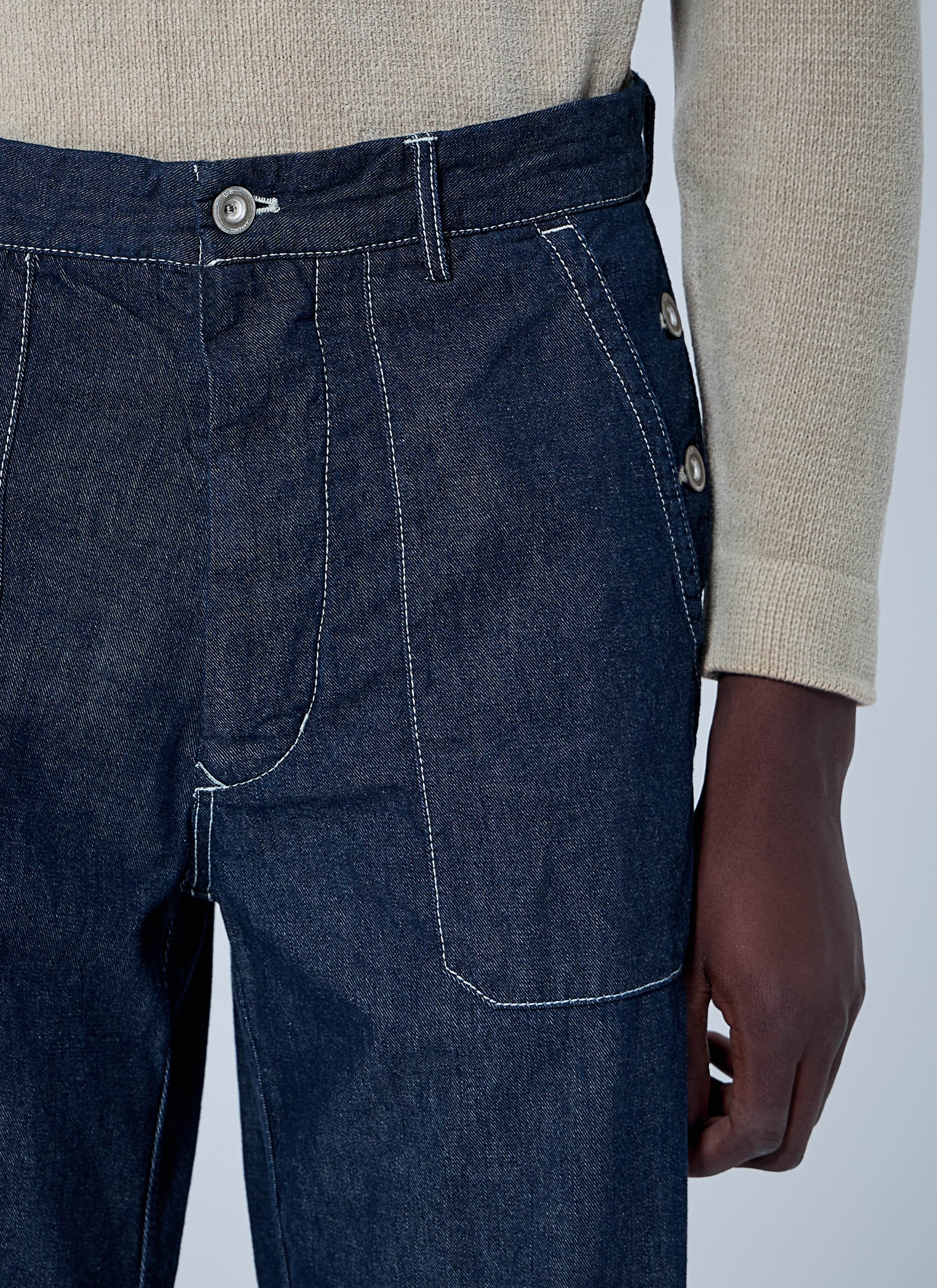 C.P. Company Men 3/1 Denim Pants - 5