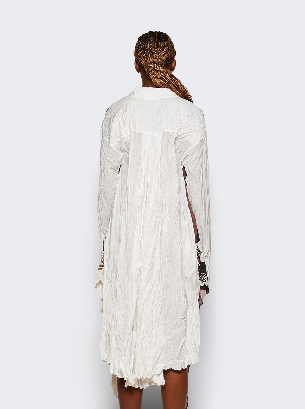 X Paulas Ibiza Pleated Tunic Dress Light Beige - 5