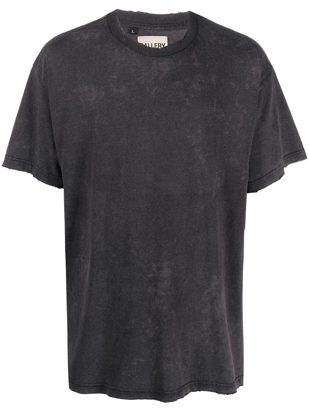 faded effect-cotton T-shirt - 1