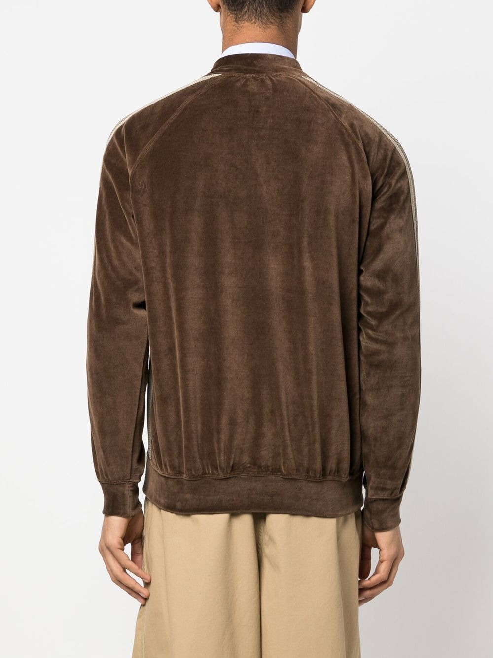velvet-effect jacket - 4