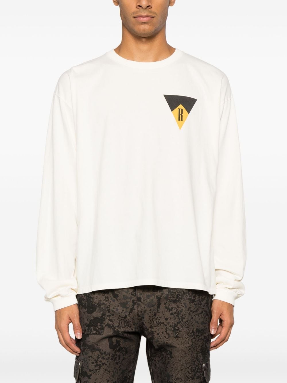 Blood And Mud logo-print cotton jumper - 3