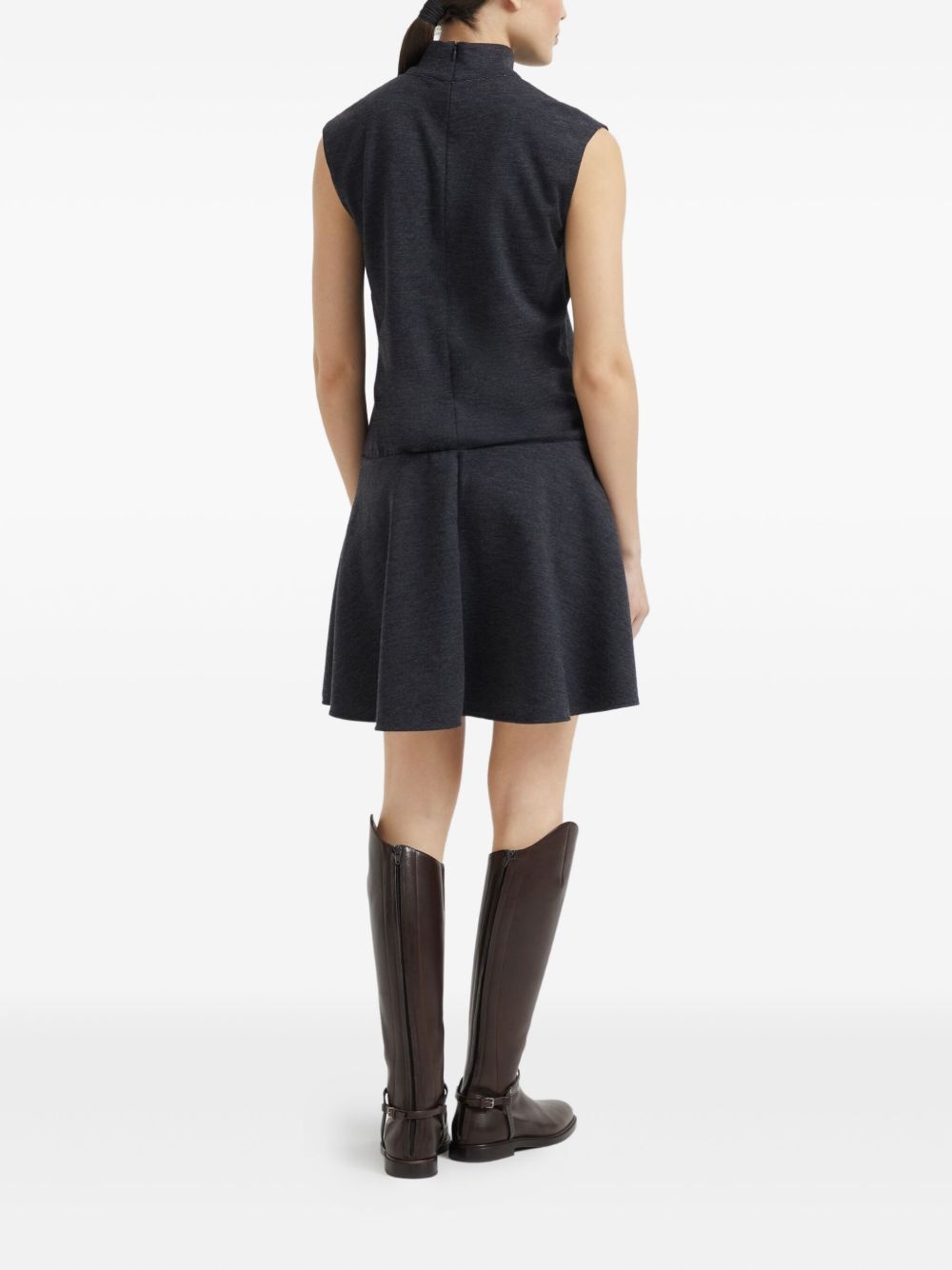 Monili-chain detail mini dress - 4