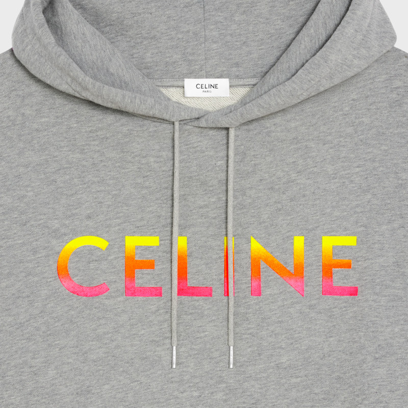 CELINE LOOSE CELINE HOODIE IN COTTON FLEECE outlook