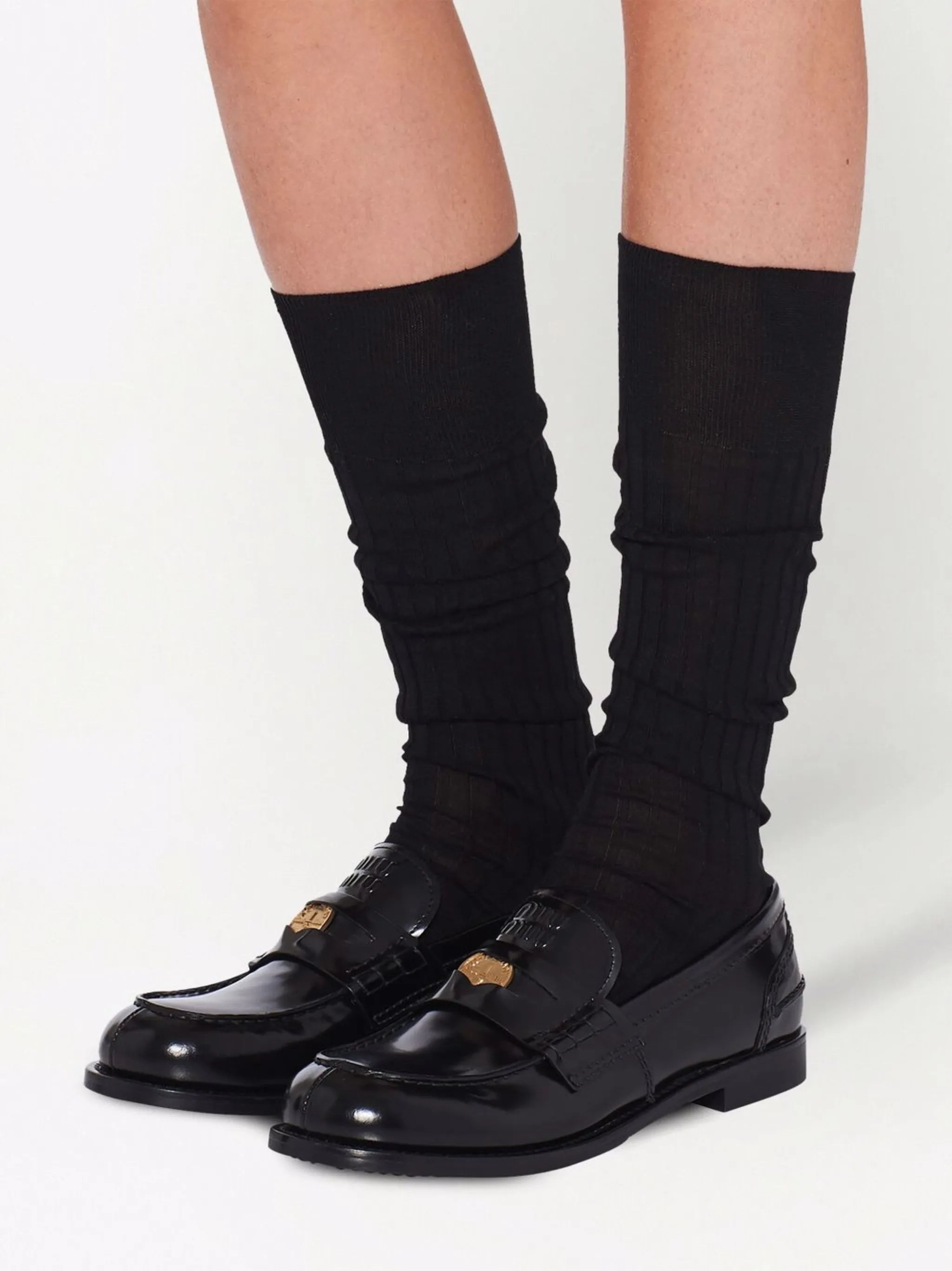leather penny loafers - 5