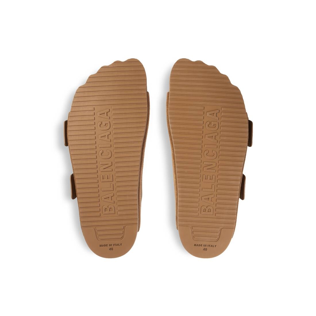 サンダル・ミュール BALENCIAGA Camel suede Sunday slippers (761726WCGA1 2200) Balenciaga Camel Suede Sunday Slippers | italist
