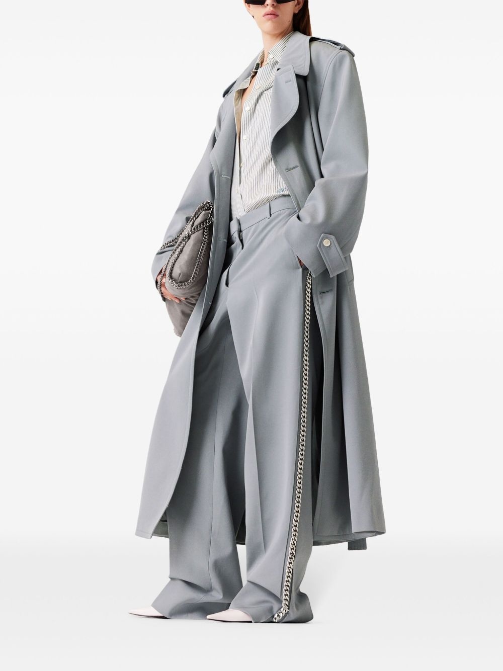 low-rise straight-leg trousers - 3
