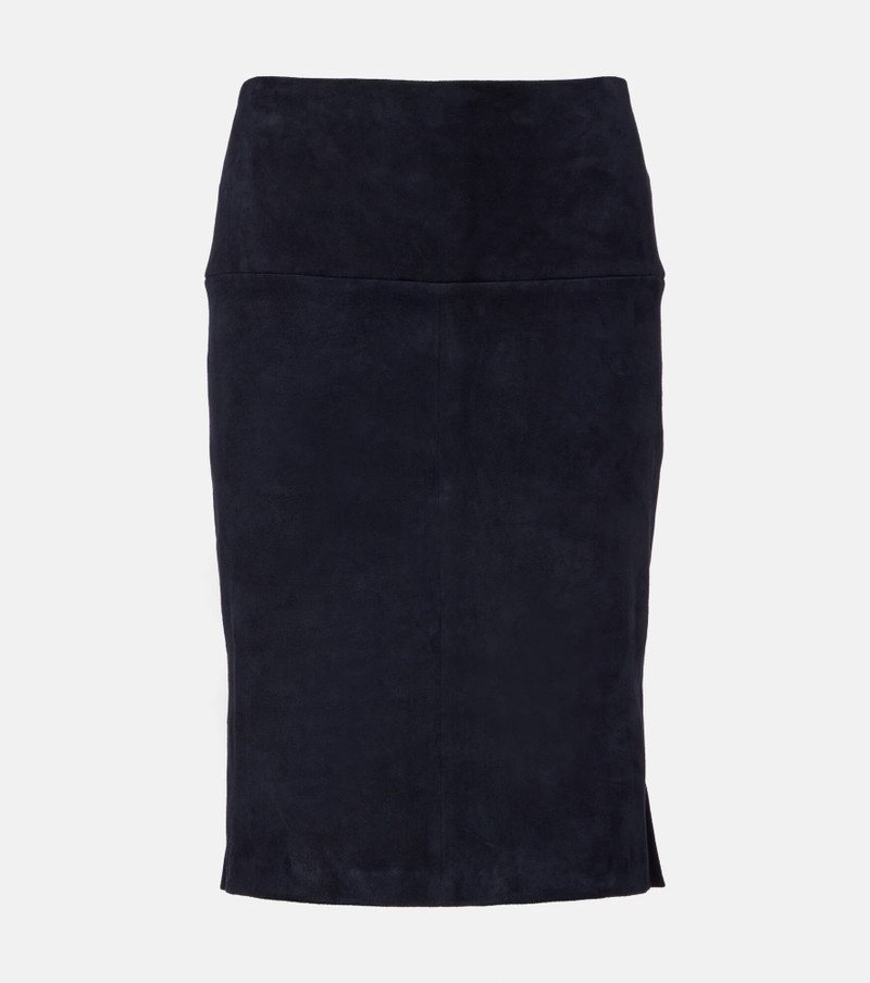 Gin suede pencil skirt 1