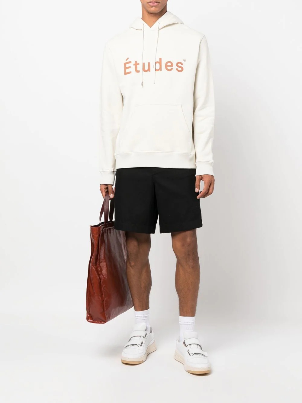 logo-print organic-cotton hoodie - 2