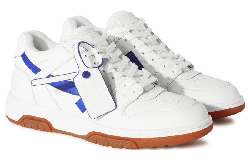 Off-White Out Of Office Low-Top Sneakers 'White Blue Brown' OMIA189F23LEA0030169 - 3