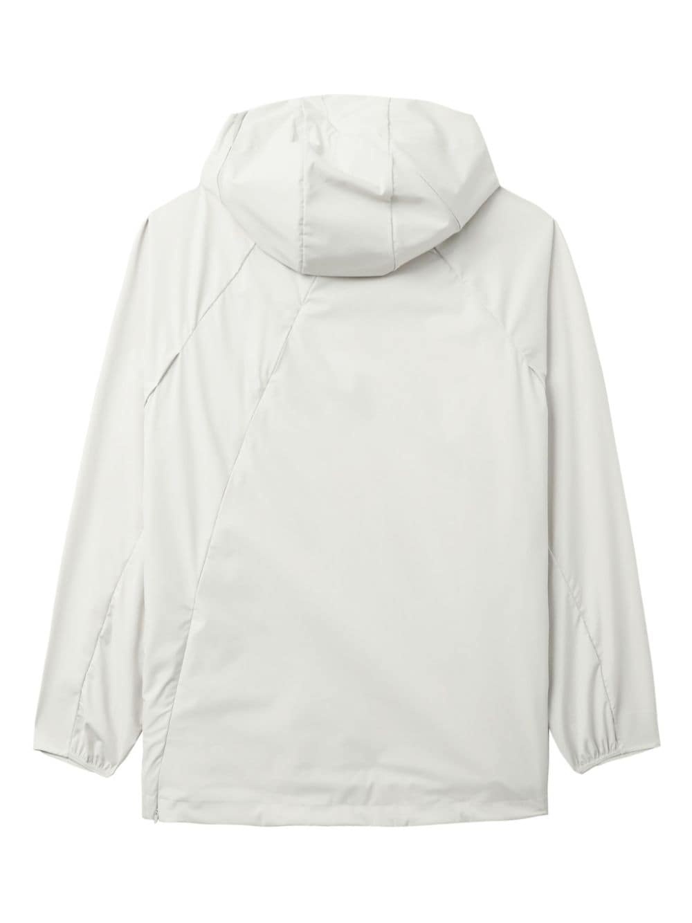 two-way zip jersey hoodie - 6
