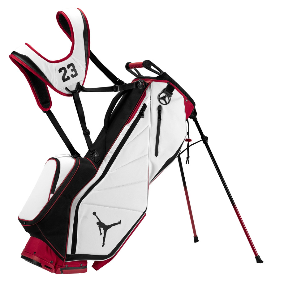 Air Jordan Fadeaway 6-Way Golf Bag 'White Red Black' FN0522-632 - 2