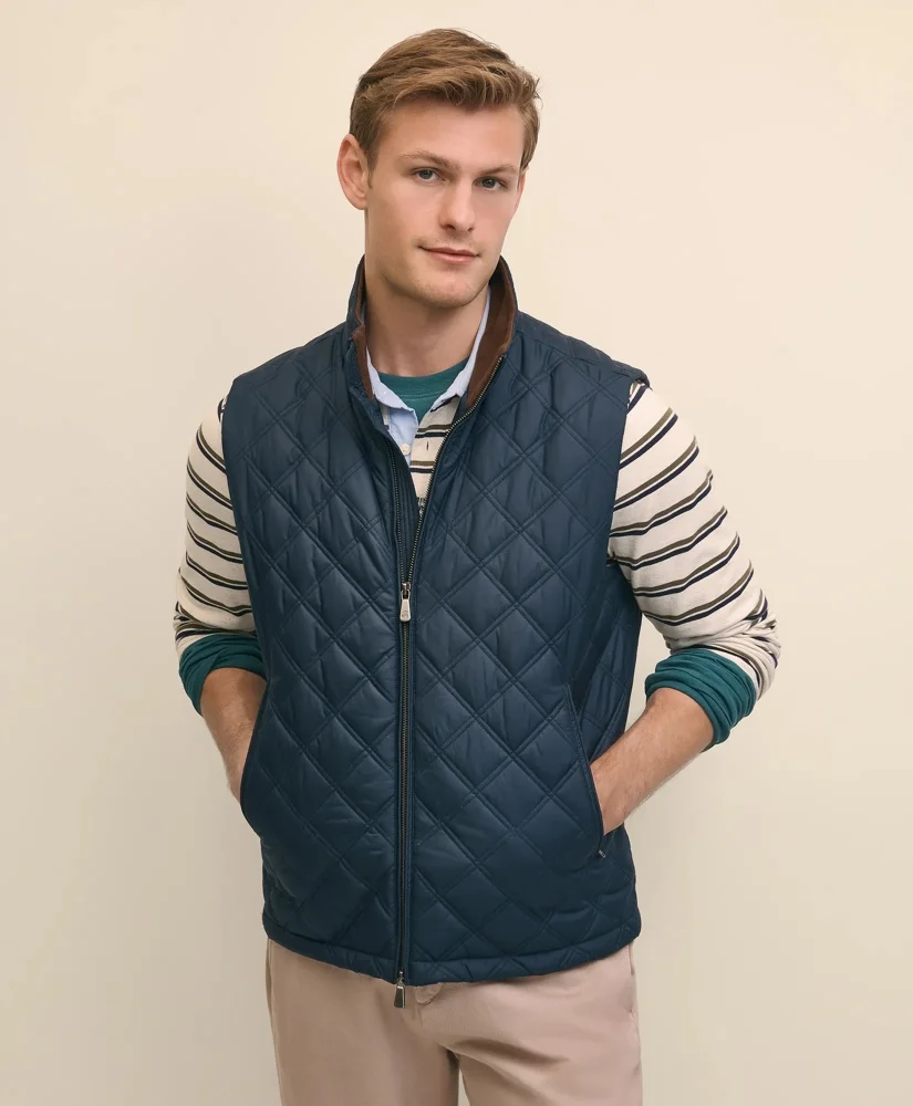 Paddock Diamond Quilted Vest - 1
